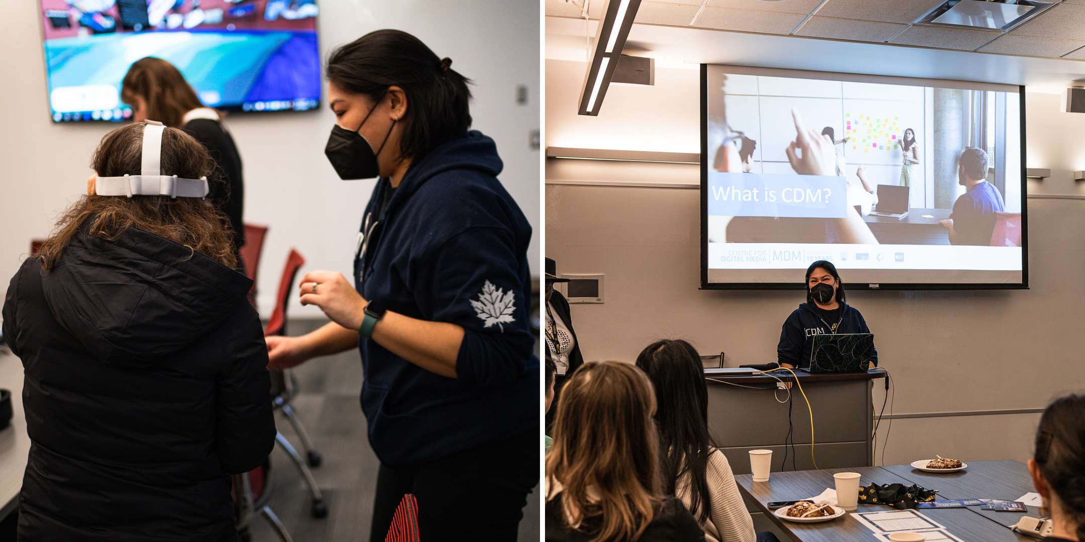 Mary Lim presenting at the Ethos Lab teacher training