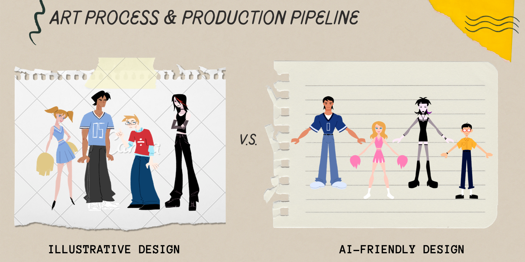 outline of art process production pipeline