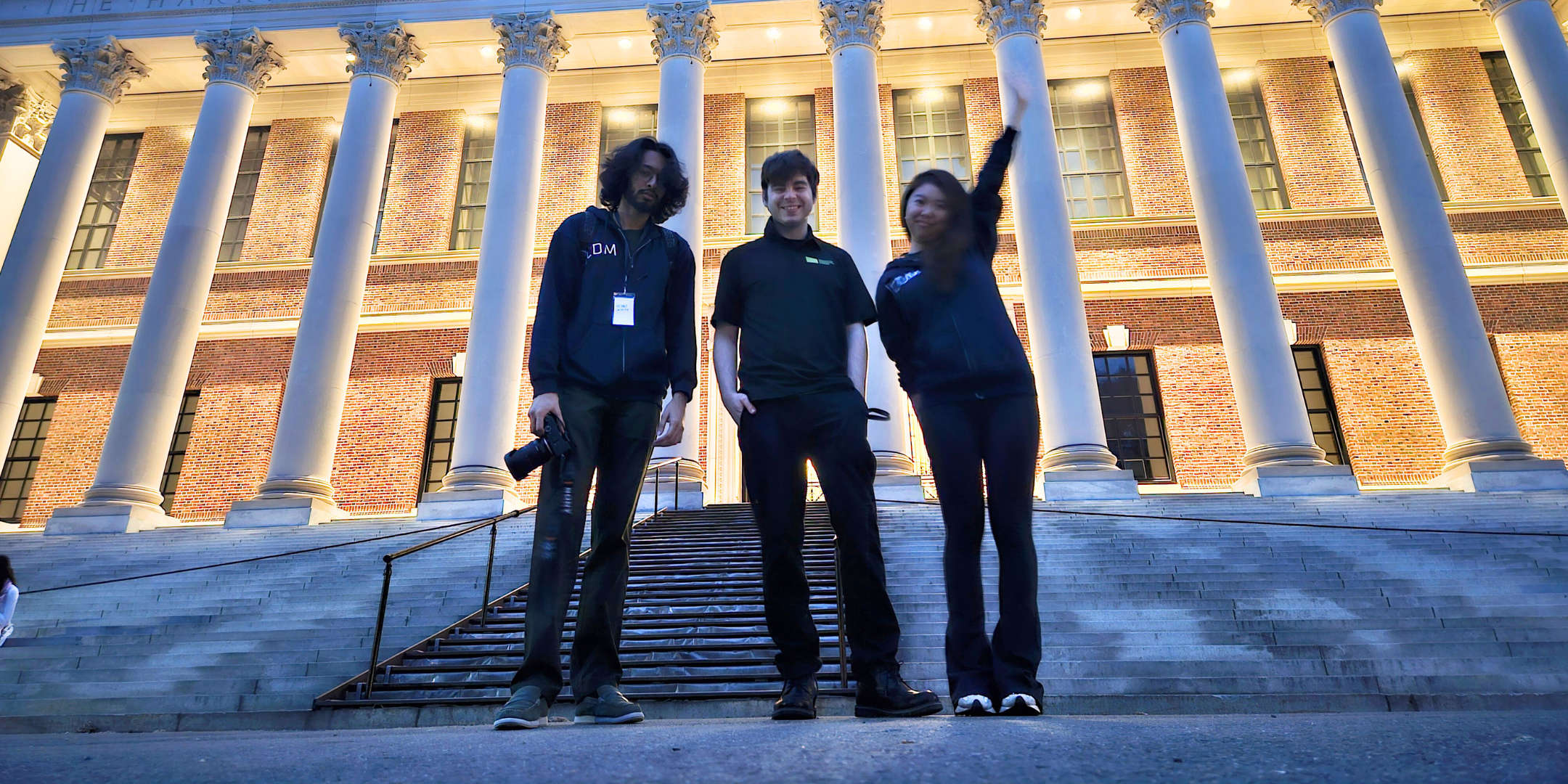Student Team Standing Outside