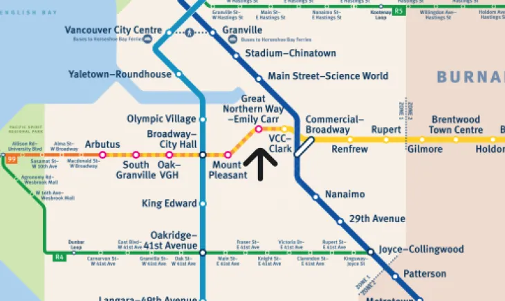 GNWECU Skytrain map