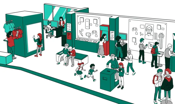Illustration of the exhibition
